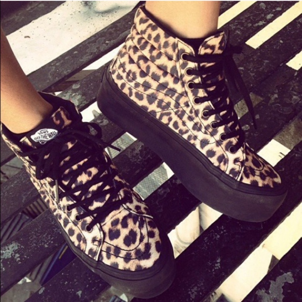 Vans Leopard Sk8 Hi Platform